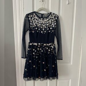 ASOS 3D Sequin Mesh Dress